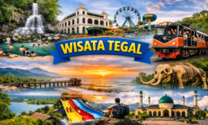 Destinasi wisata Tegal seperti Kawasan Guci, Pantai Alam Indah, Museum Semedo, dan Lawang Satus
