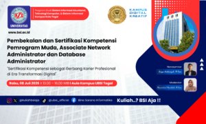 Siapkan Mahasiswa Hadapi Era Digital, UBSI Kampus Kota Tegal Gelar Pembekalan dan Sertifikasi Kompetensi