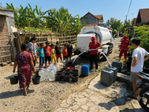 Kekeringan Meluas di Kabupaten Tegal, PMI Distribusikan 416 Ribu Liter Air Bersih
